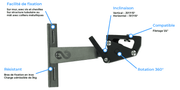 Accessories Tikee Stainless Steel Arm for Timelapse Cameras